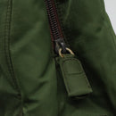 PRADA Tote Bag Nylon Khaki Silver Auth bs27836-9