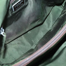 PRADA Tote Bag Nylon Khaki Silver Auth bs27836-10