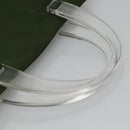 PRADA Tote Bag Nylon Khaki Silver Auth bs27836-7