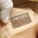 PRADA Tote Bag Nylon Beige Silver Auth bs27837-19