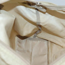 PRADA Tote Bag Nylon Beige Silver Auth bs27839-18