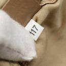 PRADA Tote Bag Nylon Beige Silver Auth bs27839-12