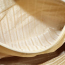 PRADA Tote Bag Nylon Leather Beige Silver Auth bs27840-19