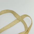 PRADA Tote Bag Nylon Leather Beige Silver Auth bs27840-8