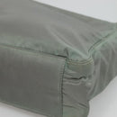 PRADA Tote Bag Nylon Khaki Silver Auth bs27841-10