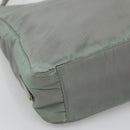 PRADA Tote Bag Nylon Khaki Silver Auth bs27841-11
