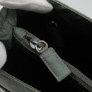 PRADA Tote Bag Nylon Khaki Silver Auth bs27841-15