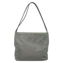 PRADA Tote Bag Nylon Khaki Silver Auth bs27841-2
