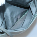 PRADA Tote Bag Nylon Khaki Silver Auth bs27841-23