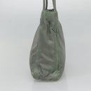PRADA Tote Bag Nylon Khaki Silver Auth bs27841-5