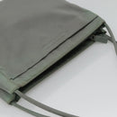 PRADA Tote Bag Nylon Khaki Silver Auth bs27841-6