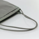 PRADA Tote Bag Nylon Khaki Silver Auth bs27841-7