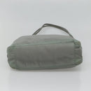 PRADA Tote Bag Nylon Khaki Silver Auth bs27841-9
