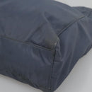 PRADA Hand Bag Nylon Gray Silver Auth bs27845-10