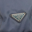 PRADA Hand Bag Nylon Gray Silver Auth bs27845-14