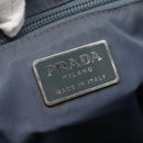 PRADA Hand Bag Nylon Gray Silver Auth bs27845-16