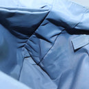 PRADA Hand Bag Nylon Gray Silver Auth bs27845-19