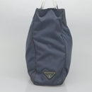 PRADA Hand Bag Nylon Gray Silver Auth bs27845-4