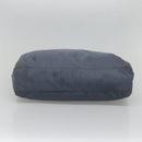 PRADA Hand Bag Nylon Gray Silver Auth bs27845-9