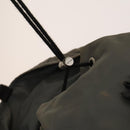 PRADA Backpack Nylon Khaki Silver Auth bs27852-10
