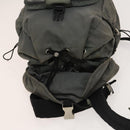 PRADA Backpack Nylon Khaki Silver Auth bs27852-21