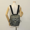 PRADA Backpack Nylon Khaki Silver Auth bs27852-27