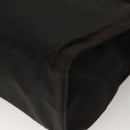 PRADA Hand Bag Nylon Black Gold Auth bs27856-16