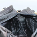 PRADA Hand Bag Nylon Black Gold Auth bs27856-19