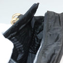 PRADA Hand Bag Nylon Black Gold Auth bs27856-20