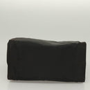 PRADA Hand Bag Nylon Black Gold Auth bs27856-5
