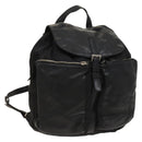 PRADA Backpack Nylon Black Silver Auth bs27860-1