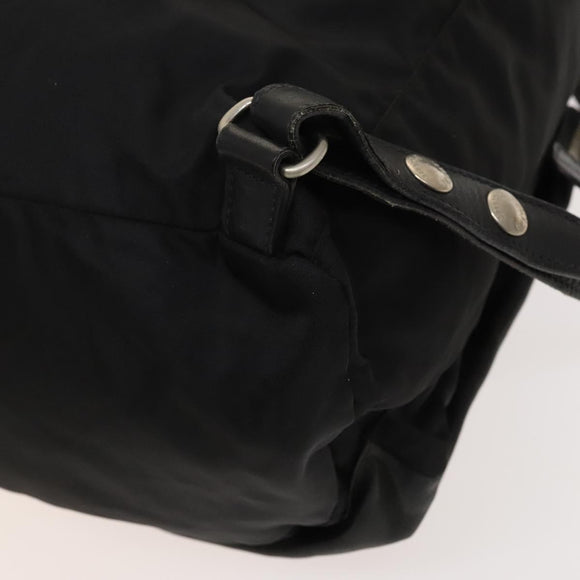 PRADA Backpack Nylon Black Silver Auth bs27860