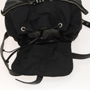 PRADA Backpack Nylon Black Silver Auth bs27860-22