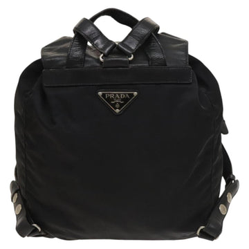 PRADA Backpack Nylon Black Silver Auth bs27860 - 0