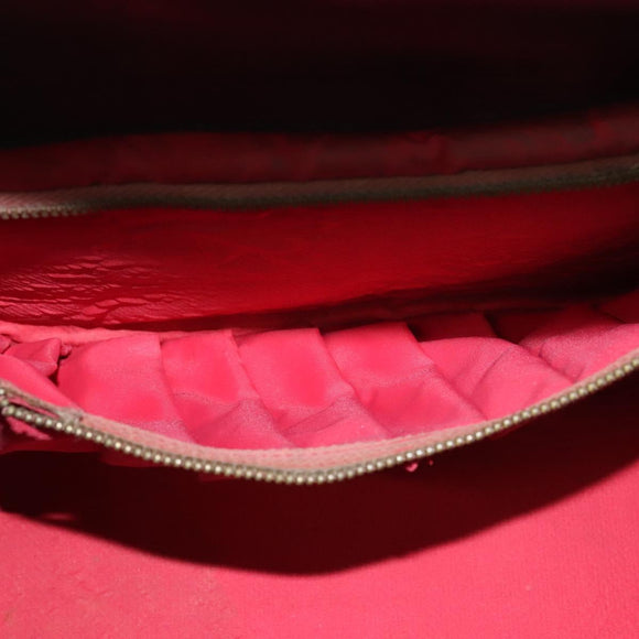 HERMES Cosmos Hand Bag Leather 2way Black Gold Auth bs27866