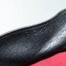 HERMES Cosmos Hand Bag Leather 2way Black Gold Auth bs27866-23