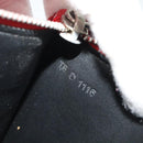 GIVENCHY Clutch Bag Leather Red Silver Auth bs27868-20