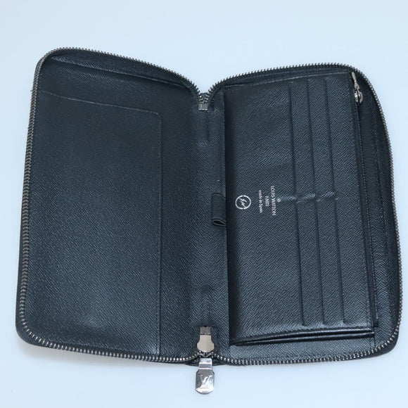 LOUIS VUITTON Monogram Eclipse Fragment Zippy Organizer M64645 LV Auth bs27872