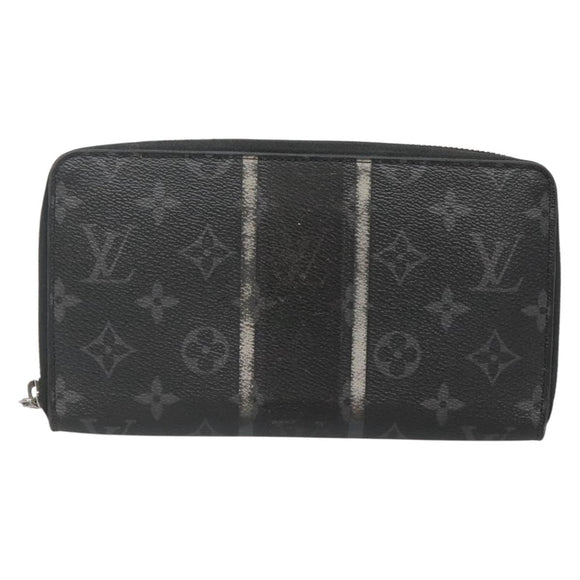 LOUIS VUITTON Monogram Eclipse Fragment Zippy Organizer M64645 LV Auth bs27872