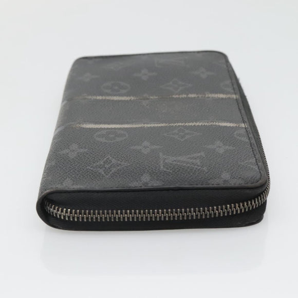 LOUIS VUITTON Monogram Eclipse Fragment Zippy Organizer M64645 LV Auth bs27872