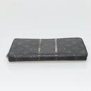 LOUIS VUITTON Monogram Eclipse Fragment Zippy Organizer M64645 LV Auth bs27872-6