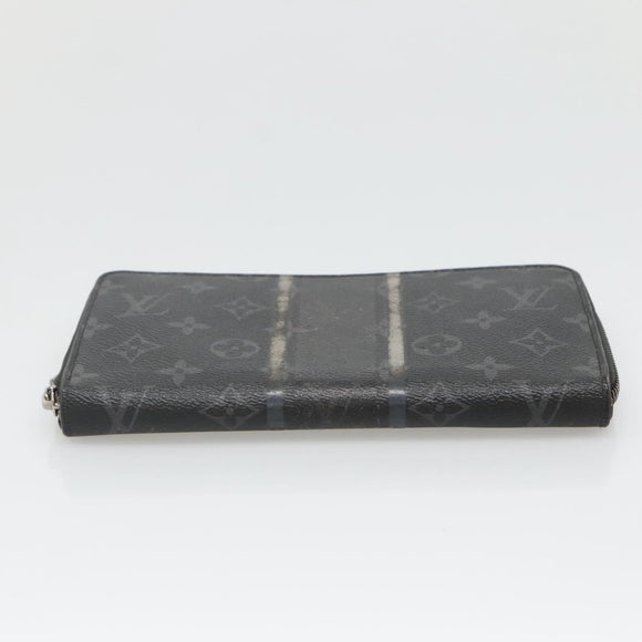 LOUIS VUITTON Monogram Eclipse Fragment Zippy Organizer M64645 LV Auth bs27872