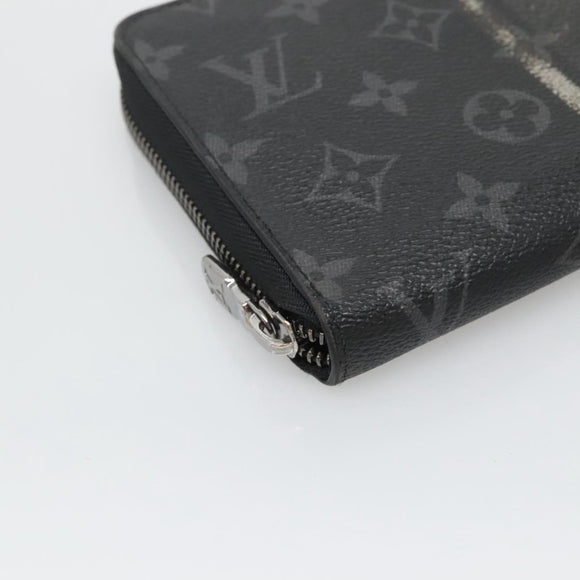 LOUIS VUITTON Monogram Eclipse Fragment Zippy Organizer M64645 LV Auth bs27872