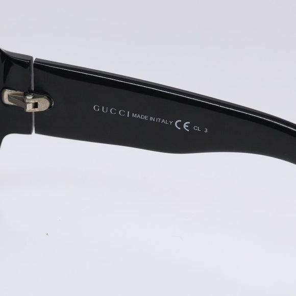 GUCCI Sunglasses Plastic Black Auth bs27879