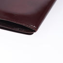 CARTIER Happy Birthday Long Wallet Enamel Bordeaux Auth bs27880-16