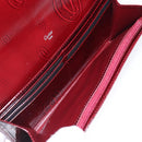 CARTIER Happy Birthday Long Wallet Enamel Bordeaux Auth bs27880-10