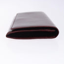 CARTIER Happy Birthday Long Wallet Enamel Bordeaux Auth bs27880-3