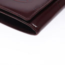 CARTIER Happy Birthday Long Wallet Enamel Bordeaux Auth bs27880-14
