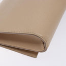 Salvatore Ferragamo Chain Vala Shoulder Bag Leather Beige Gold Auth bs27881-17