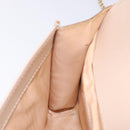 Salvatore Ferragamo Chain Vala Shoulder Bag Leather Beige Gold Auth bs27881-21